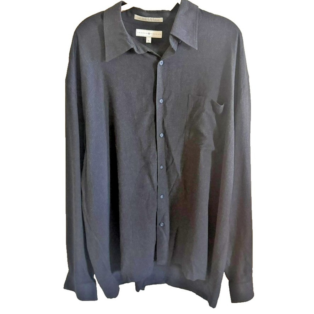 Joseph Abboud Men's‎ Gray XL Button Down Long Sleeved Shirt! EUC Classic Preppy